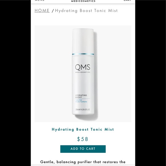 FULL SIZE QMS Medicosmedics Hydrating Boost 6.76 fl oz - Picture 3 of 5